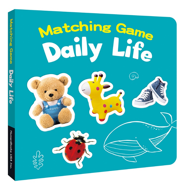【Matching Game】（6冊套組） 《Colors》《Shapes》 《Daily Life》《Fruit》 《Stuff》《123》 ※附贈《親子互動